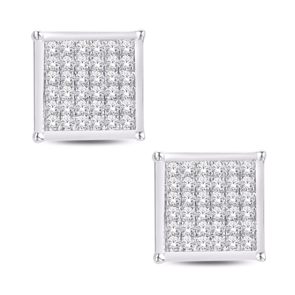 Diamond Square Earrings