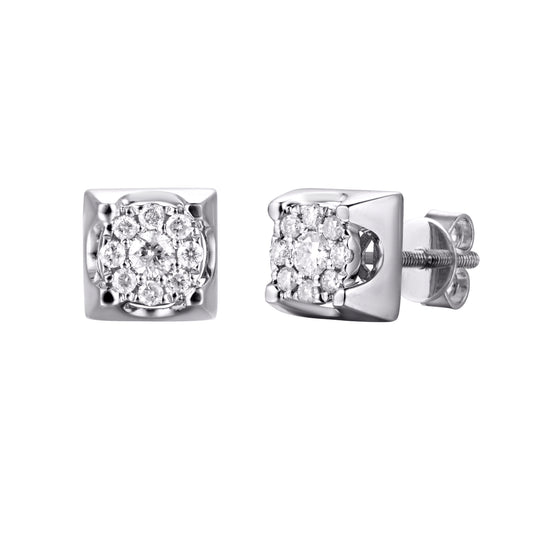Diamond Square Earrings