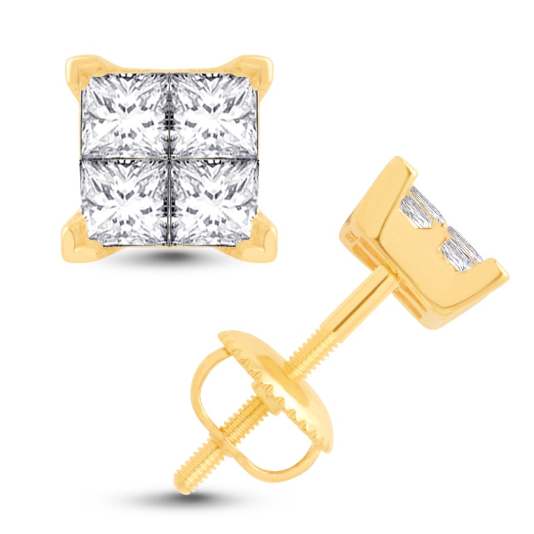 Diamond Square Earrings