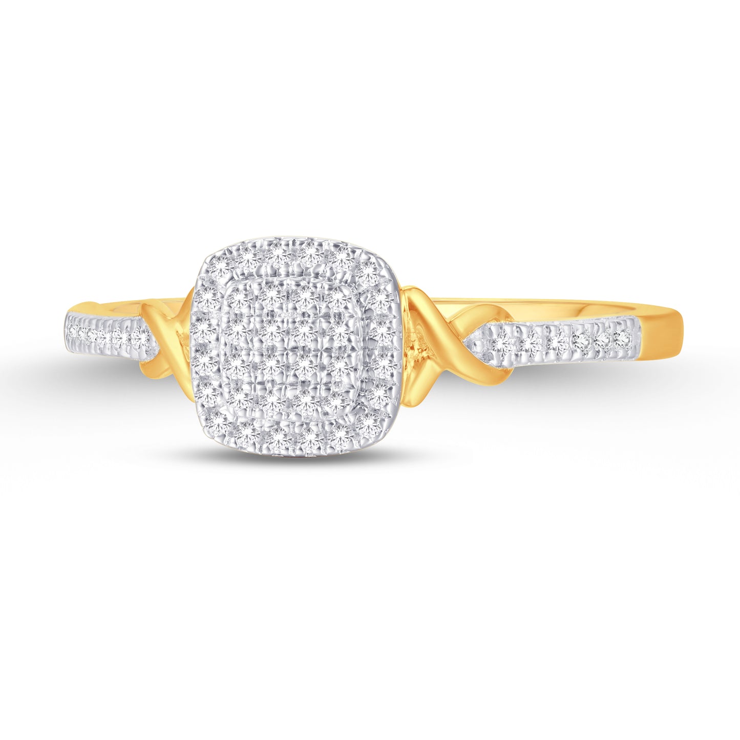 Diamond Cushion Ladies Ring
