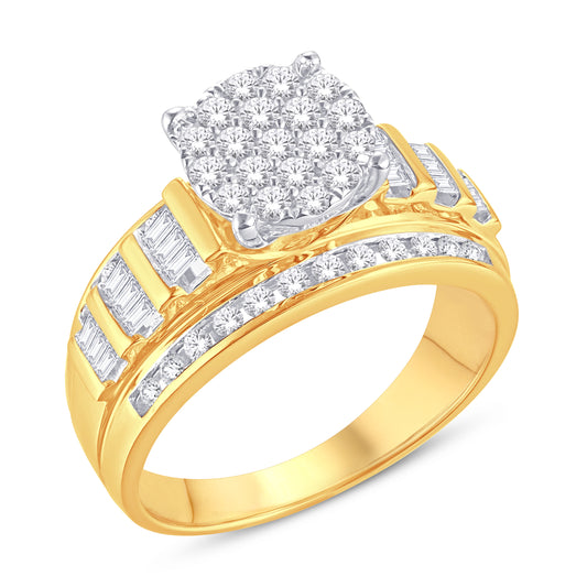 Diamond Round Ladies Ring