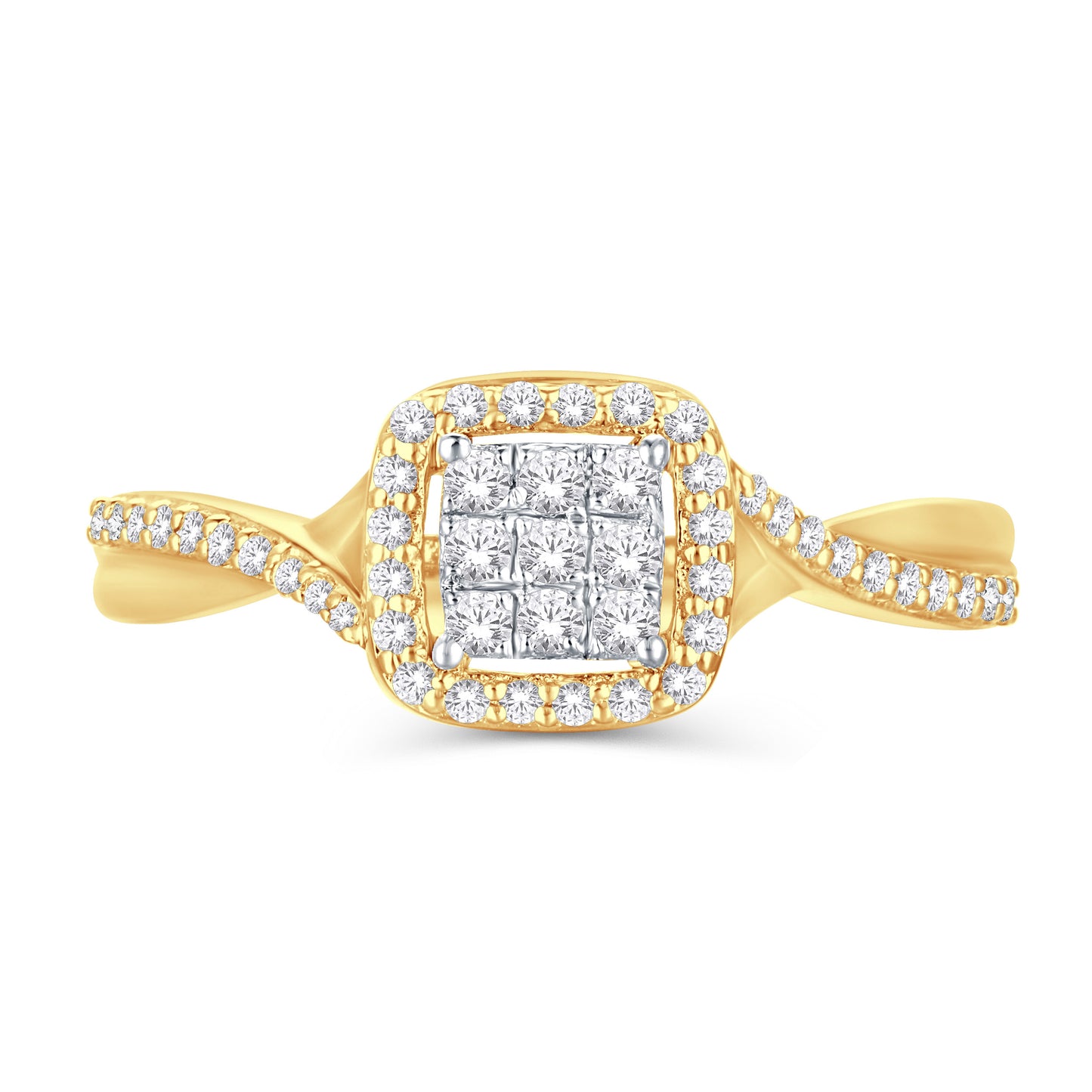 Diamond Bypass Ladies Ring