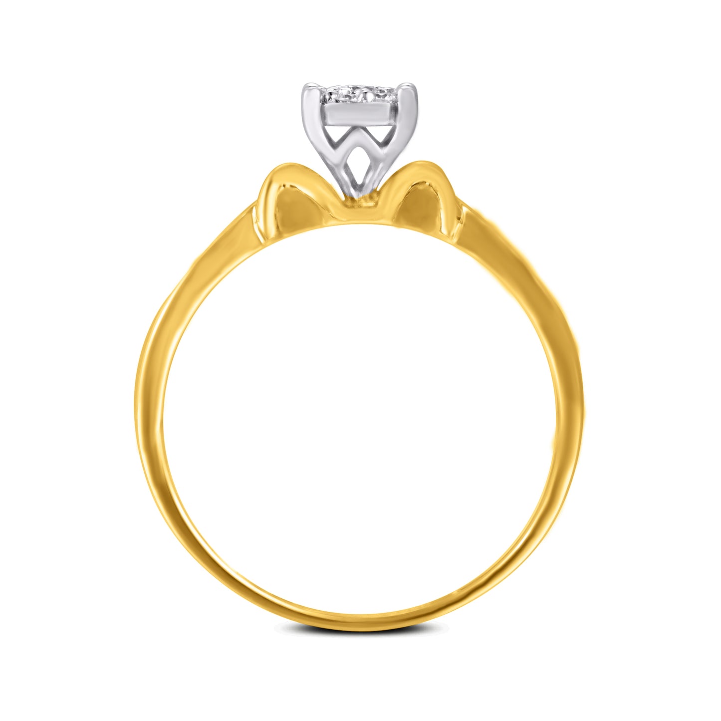Diamond Round Ladies Ring