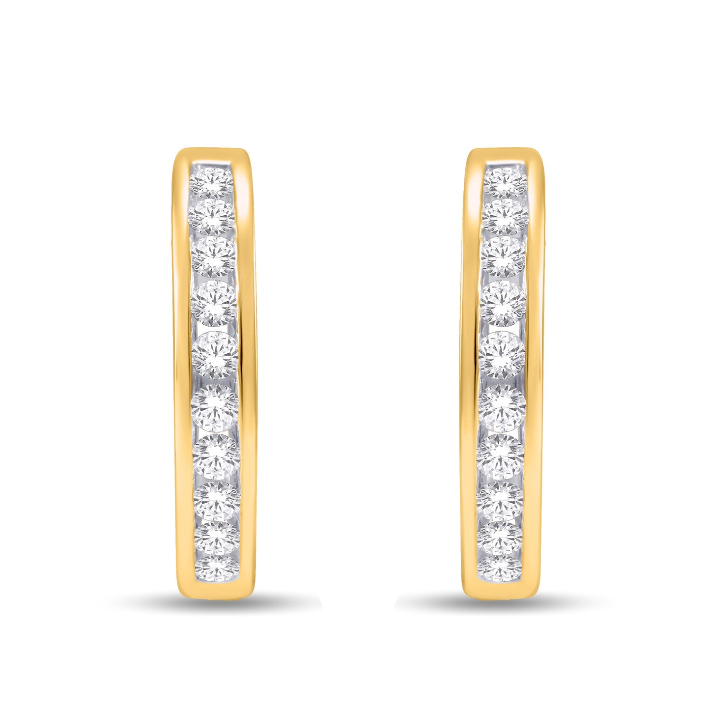 Diamond Classic Hoops