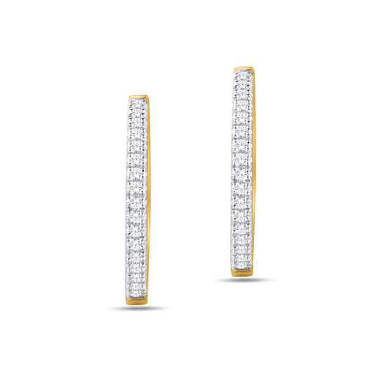 Diamond Classic Hoops