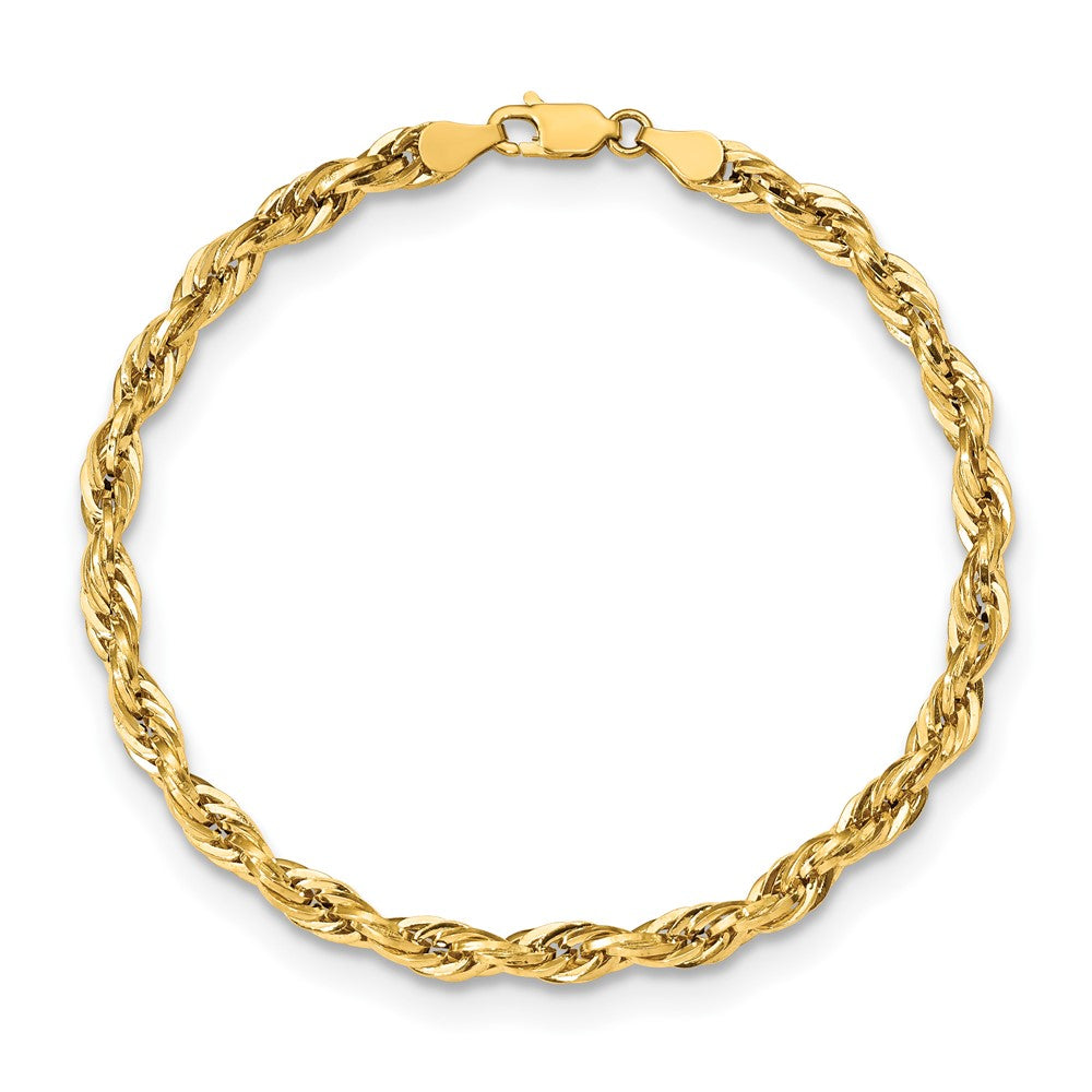 10k 4.75mm Semi-Solid Rope Chain