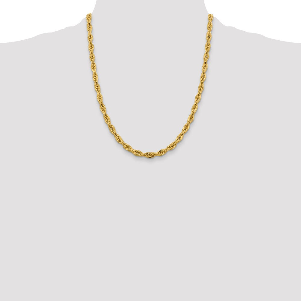 10k 5.4mm Semi-Solid Rope Chain