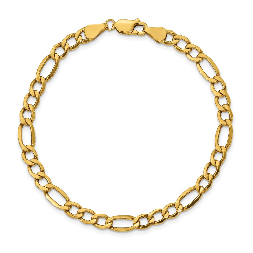 10k 5.35mm Semi-Solid Figaro Chain