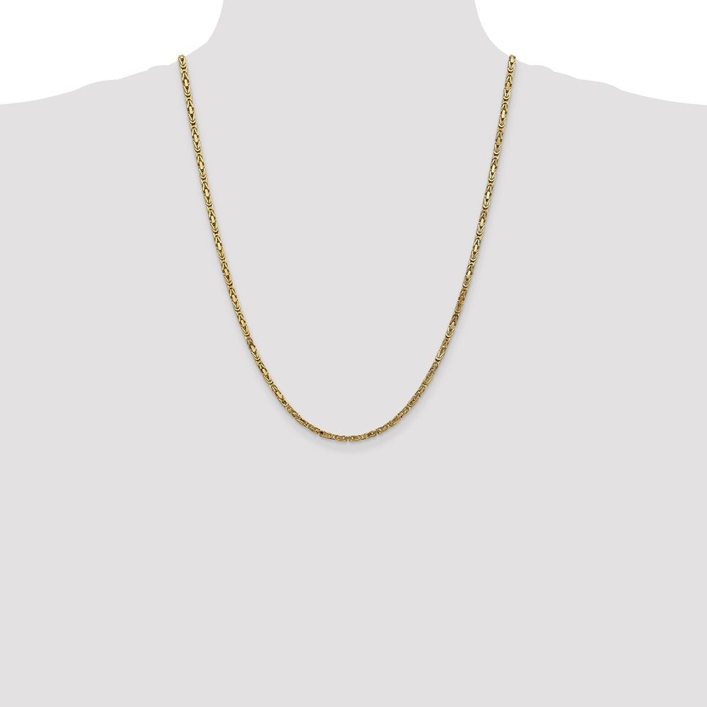 10K 2.5mm Byzantine Chain