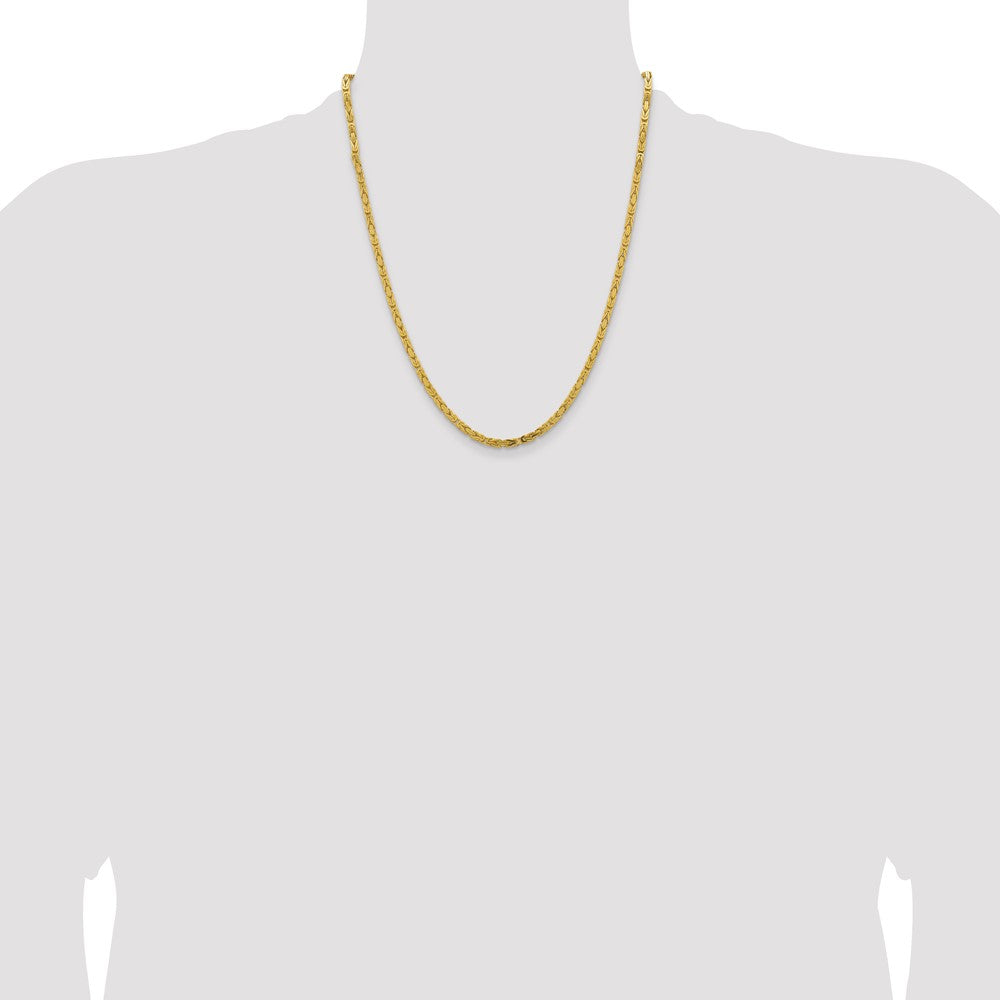 10K 3.25mm Byzantine Chain