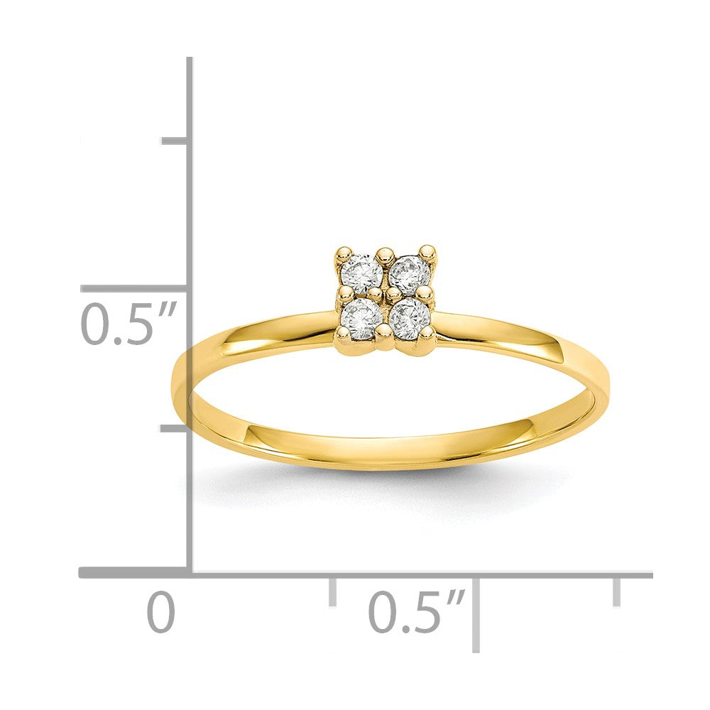 10k CZ Promise Ring