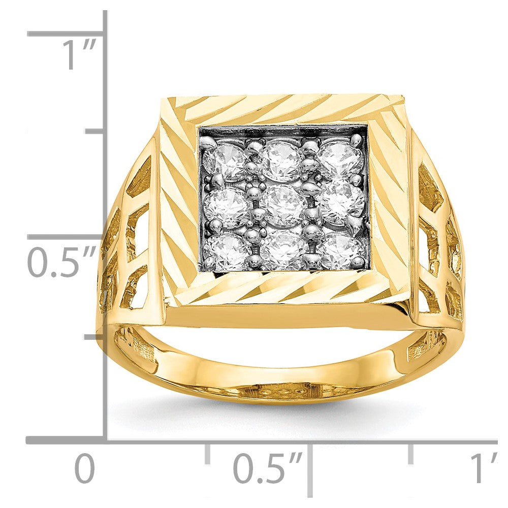 10k Men's CZ Ring