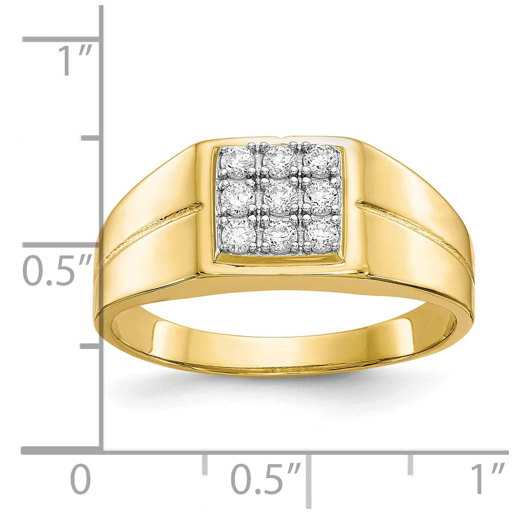 10k Men's CZ Ring