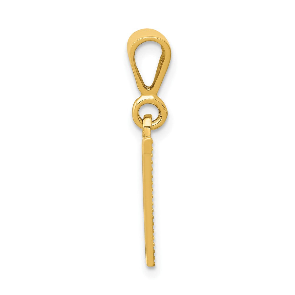 10KY Initial V Pendant