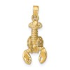 10k 3-D Moveable Lobster Pendant