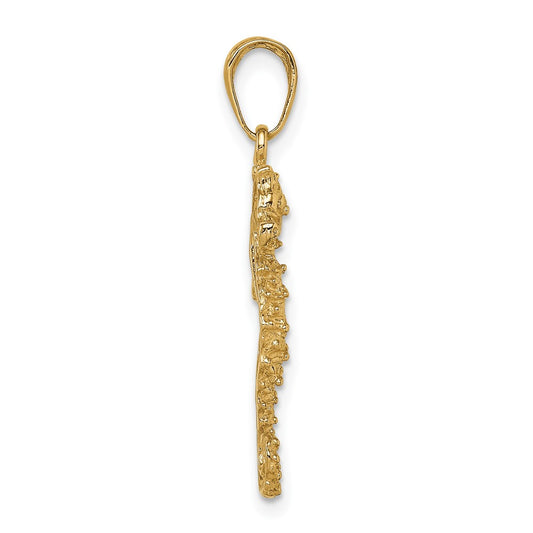 10k Seahorse Pendant