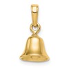 10K 3-D Moveable Bell Pendant