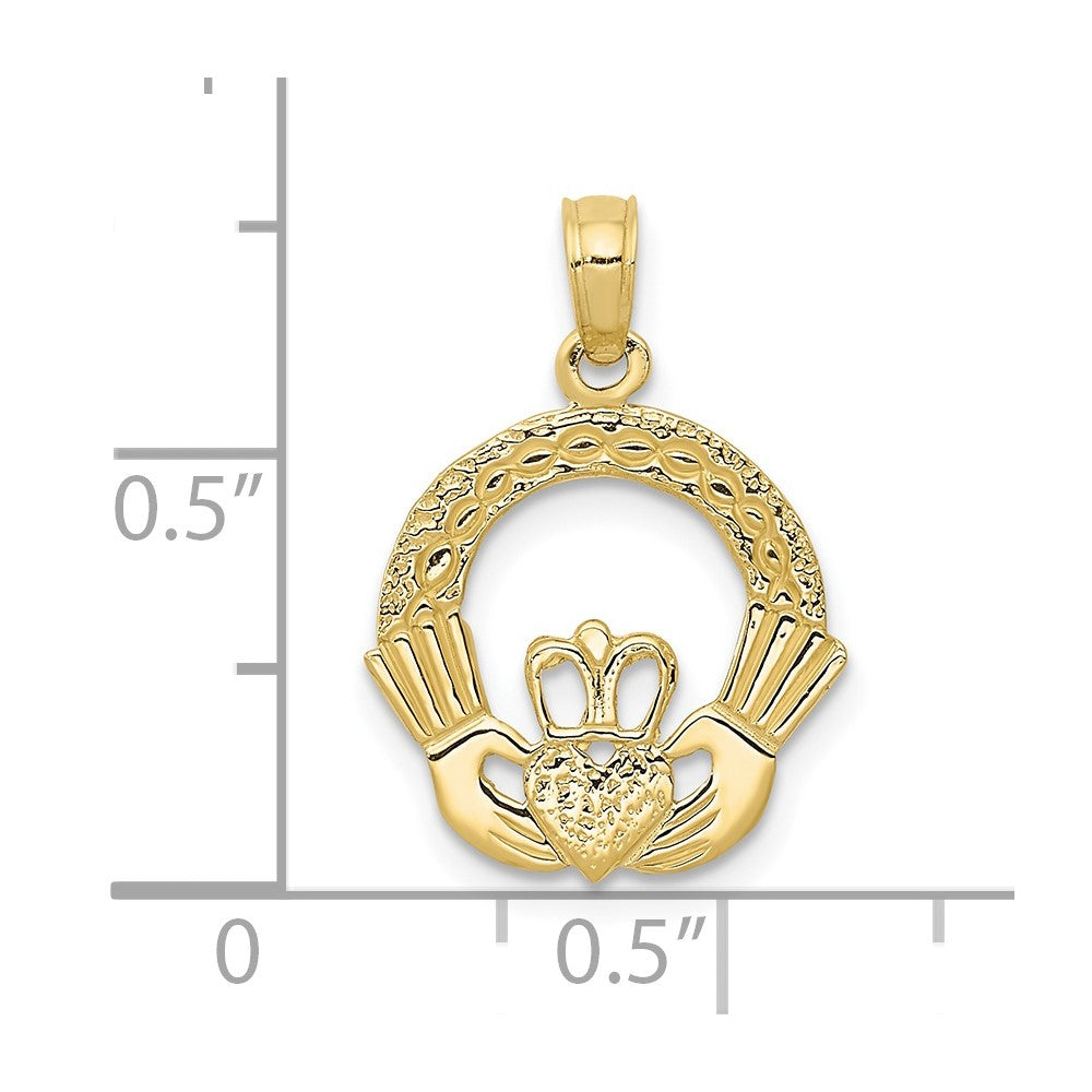 10k Claddagh Charm