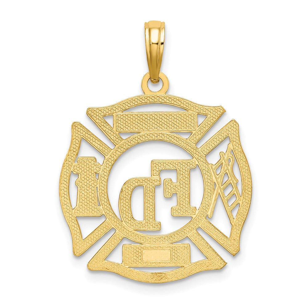 10k FD LADIES AUX in Shield Cut-out Charm