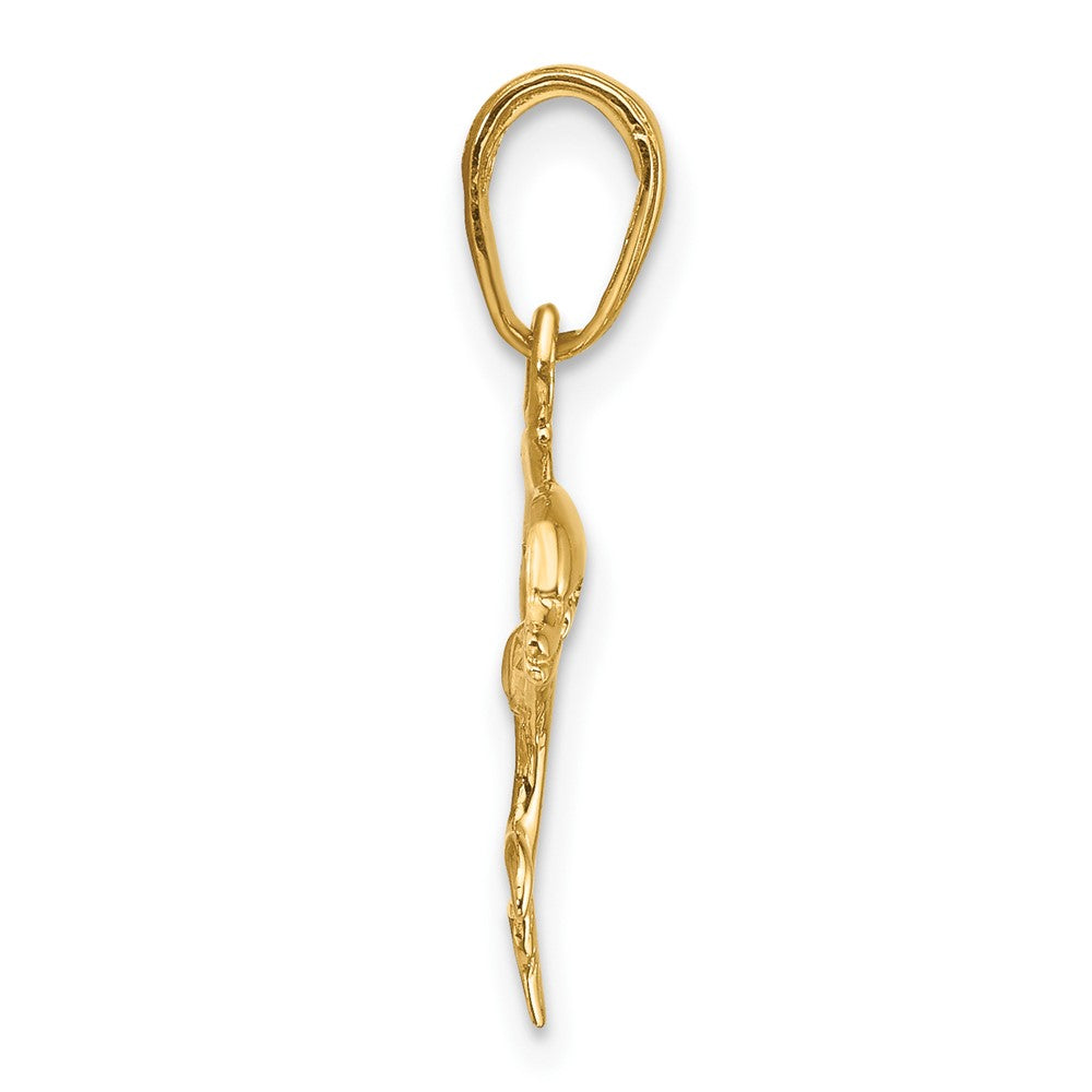 10k Dolphin Pendant