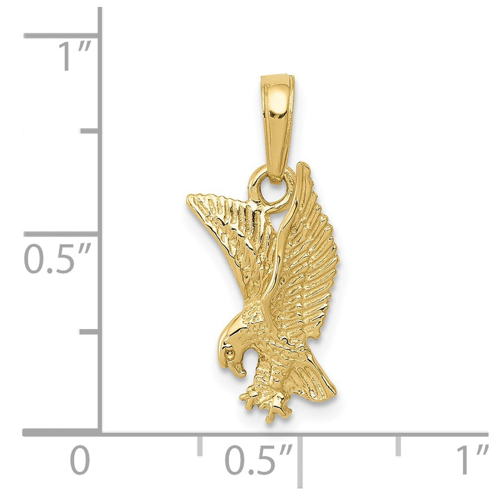 10K Eagle Landing Pendant