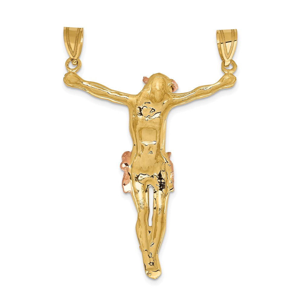 10k Two-tone Rose Large Corpus Pendant