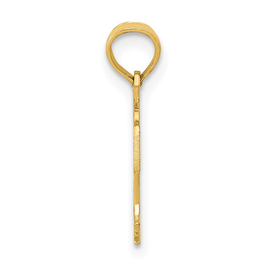 10K Basketball in Net Pendant