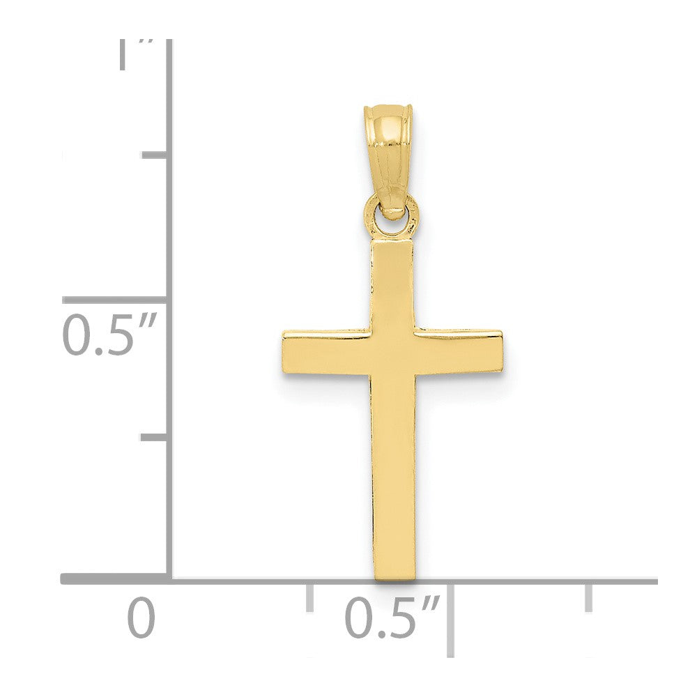 10k Polished Cross Pendant