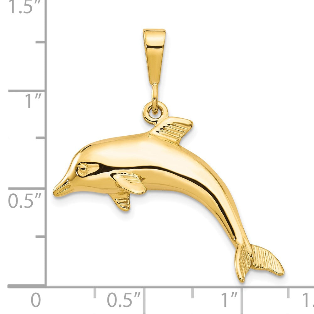 10k Large Dolphin Charm