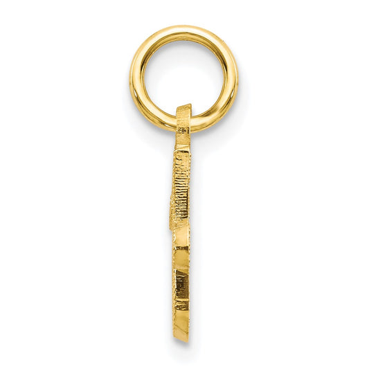 10k Small Script Initial J Charm