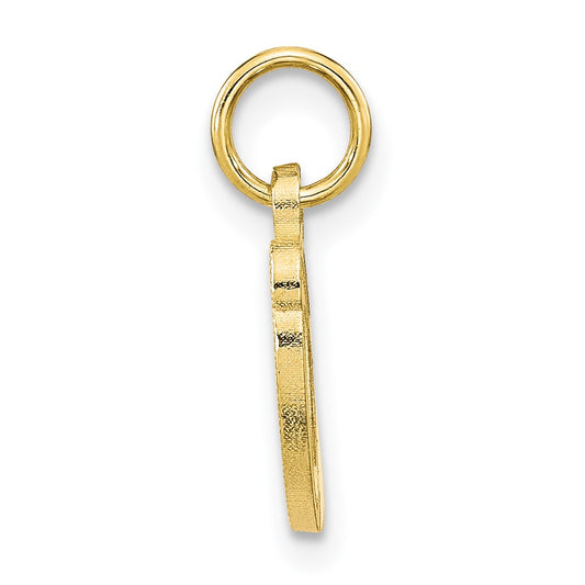 10k Small Script Initial O Charm