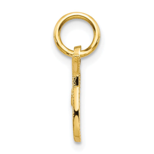10k Small Script Initial T Charm