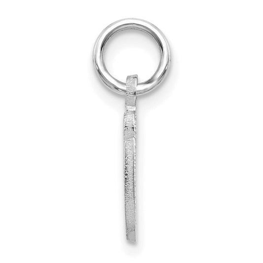 10k White Gold Small Script Initial G Charm