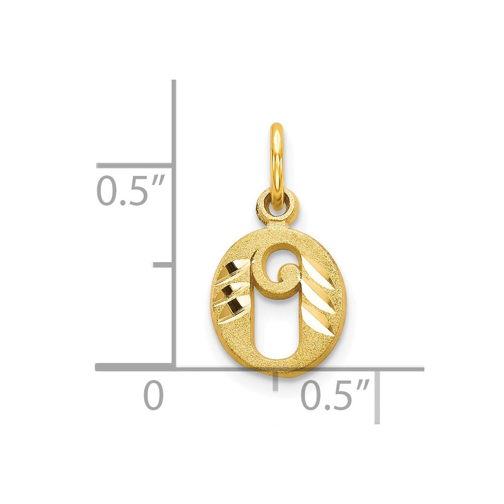 10k Initial O Charm