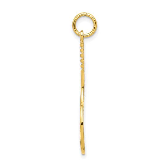 10K Tennis Racquet Charm