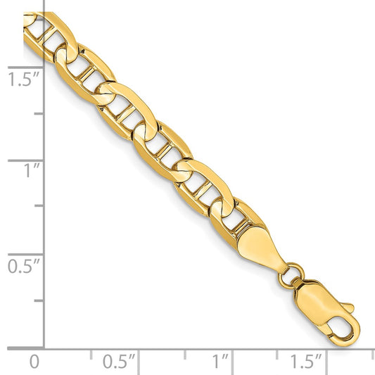 10K 5.25mm Concave Anchor Chain