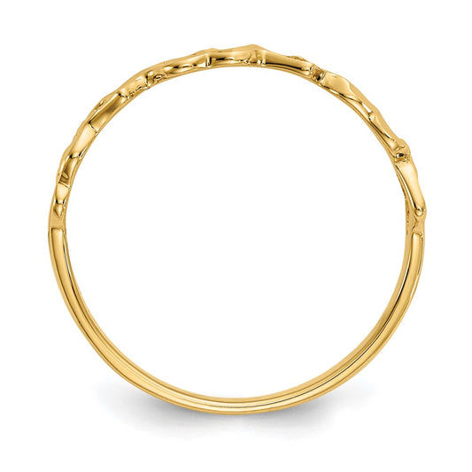 10K Hearts Ring