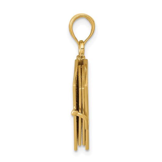 10K 3-D Moveable Pages Bible Opens with Lords Prayer Inside Pendant