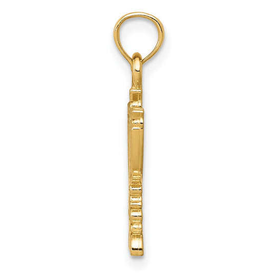 10K Menorah Pendant