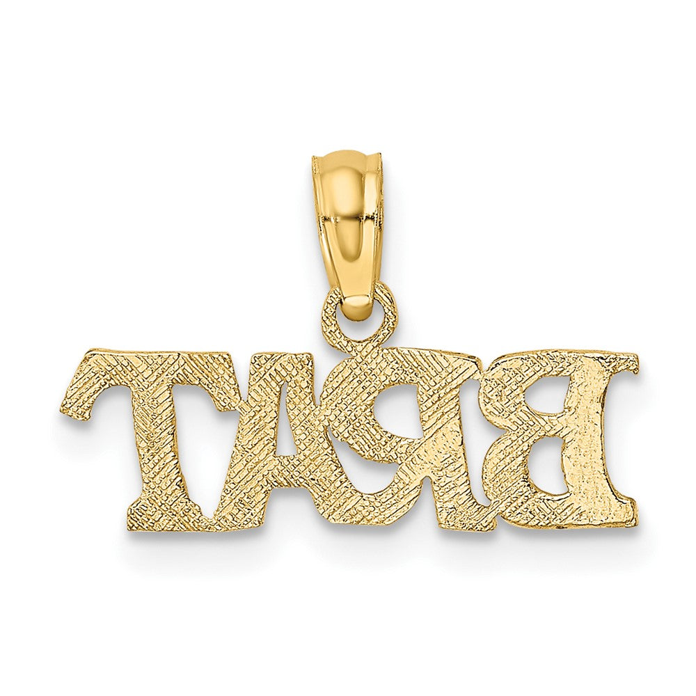 10K Polished BRAT Charm
