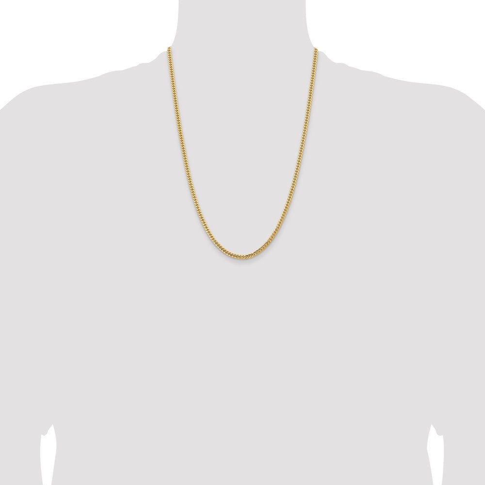 10K 3.5mm Solid Miami Cuban Chain