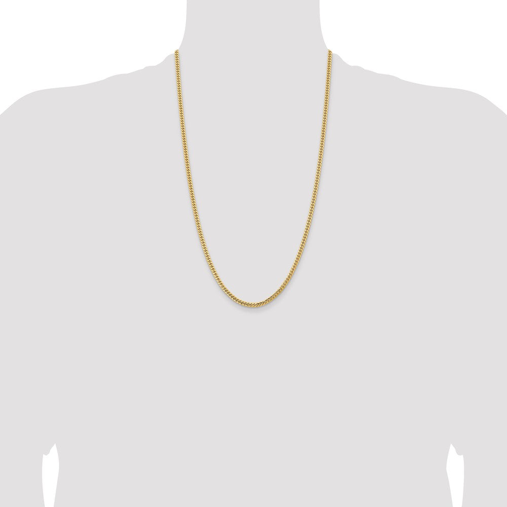 10K 3.5mm Solid Miami Cuban Chain