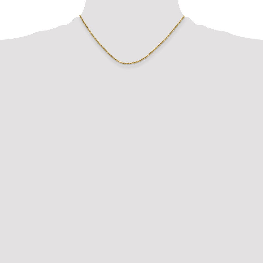 10k 2.0mm Semi-solid D/C Rope Chain