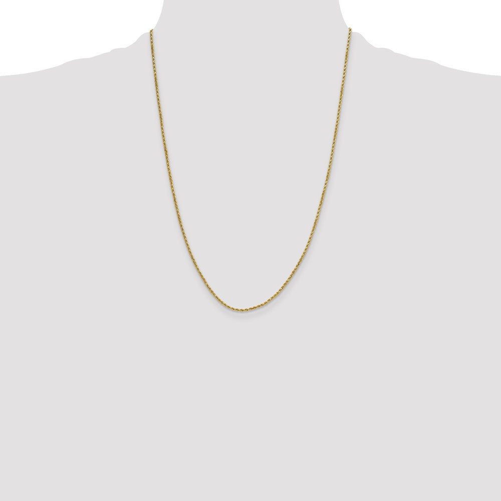 10k 2.0mm Semi-solid D/C Rope Chain