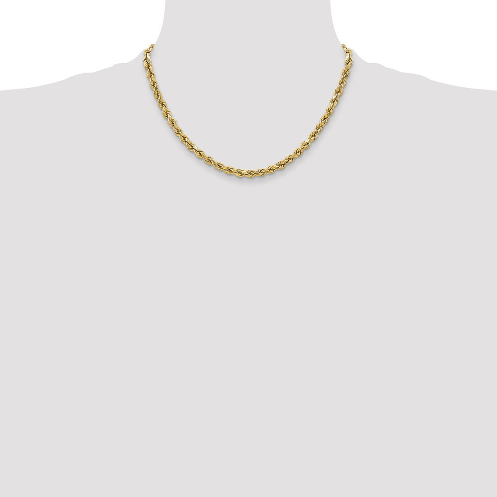 10k 3.5mm Semi-solid D/C Rope Chain
