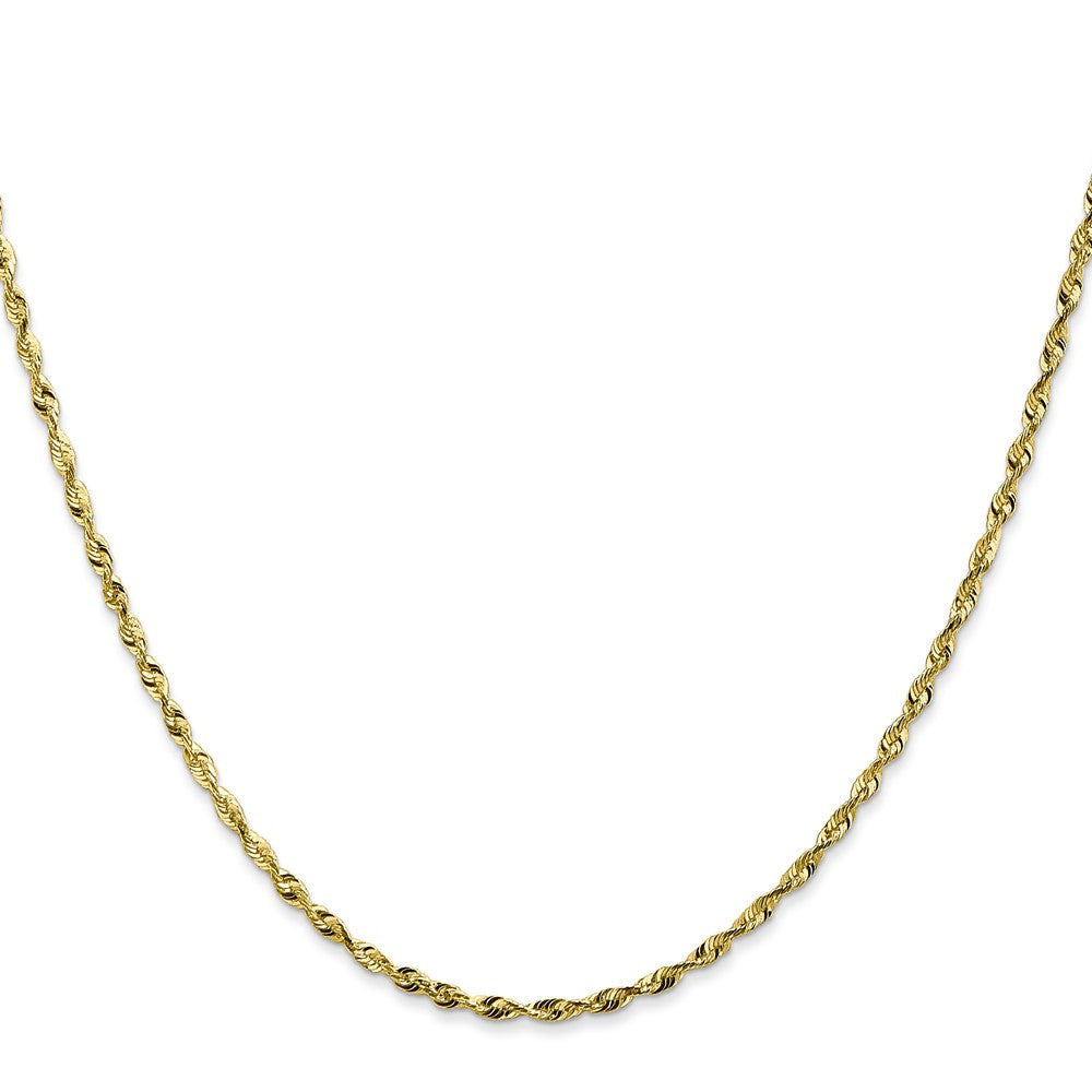 10k 1.8mm Extra-Light Diamond Cut Rope Chain