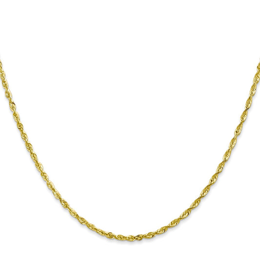10k 2.0mm Ultra D/C Lightweight Rope Chain