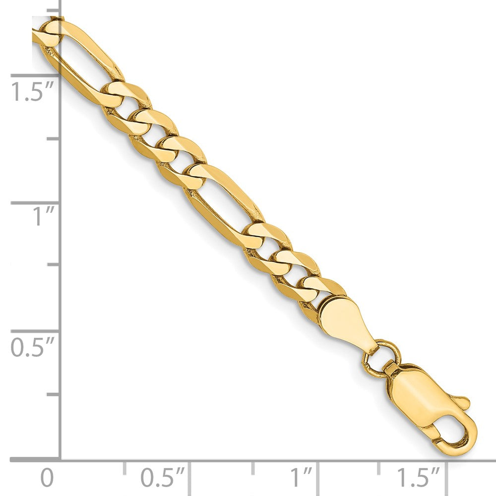 10K 4.75mm Flat Figaro Chain