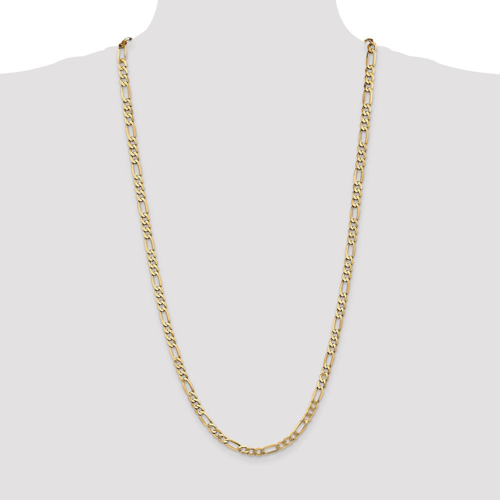 10K 5.25mm Flat Figaro Chain