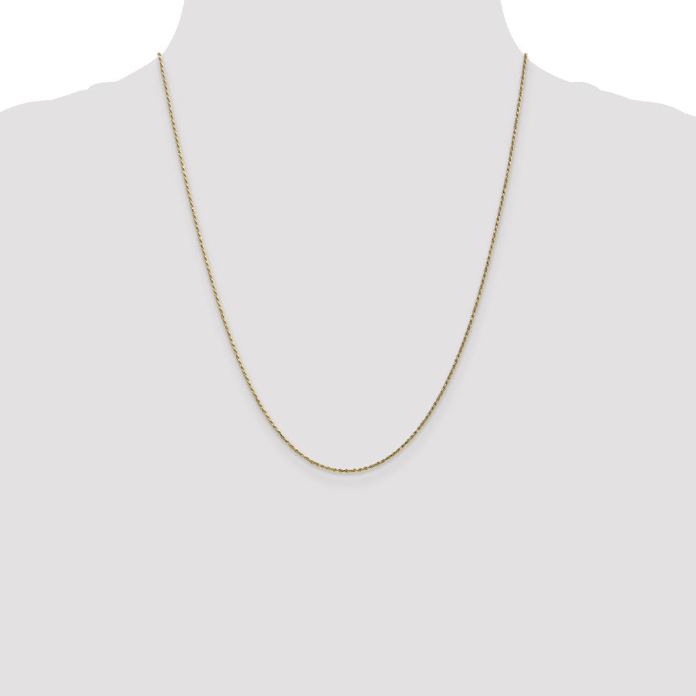 10k 1.15mm Diamond Cut Machine Made Rope Chain